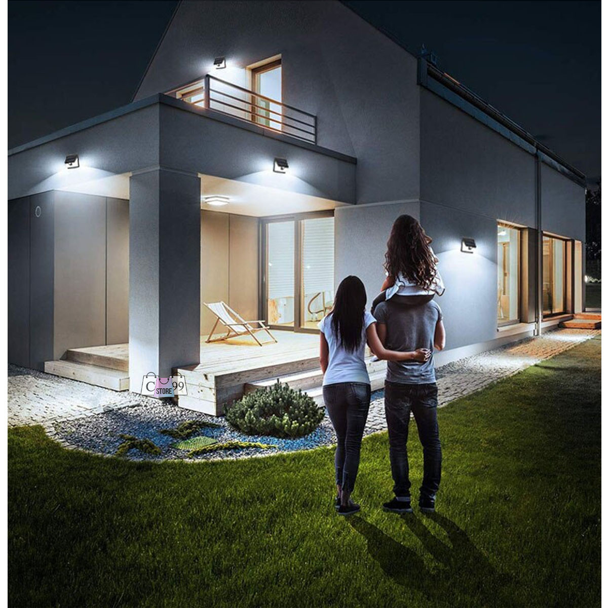 Miniatura 2 de Lampara solar 40 Leds De Pared